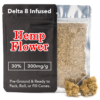 A picture of a pouch of Delta 8 Infused Hemp Flower 30% | 300mg/g